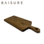 Flat Tray Heart Handle Acacia Wood Serving Tray | Custom Sizes Available