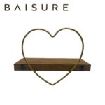 Desktop Storage Wooden heart-shaped wall shelf | Custom Sizes Available