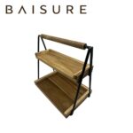Kitchen Utensil Storage Portable 2-Tier Storage Rack with Handle | Custom Sizes Available