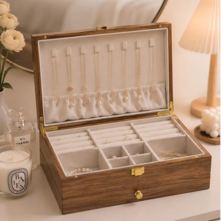 Jewelry Box Flip-Top Drawer Jewelry Storage Box | Custom Sizes Available