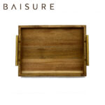 Tray Series Brass Handle Serving Tray | Custom Sizes Available