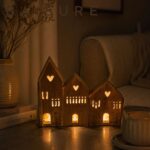 Candle Holder Cozy Cabin Candle Holder | Custom Sizes Available