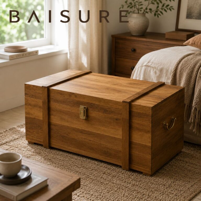 Storage Box Raw Wood Storage Box (Minimalist Style)