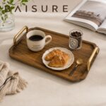 Tray Series Metal Handle Scalloped Tray | Custom Sizes Available
