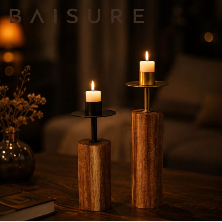 Candle Holder Wood & Metal Candle Holder Series | Custom Sizes Available