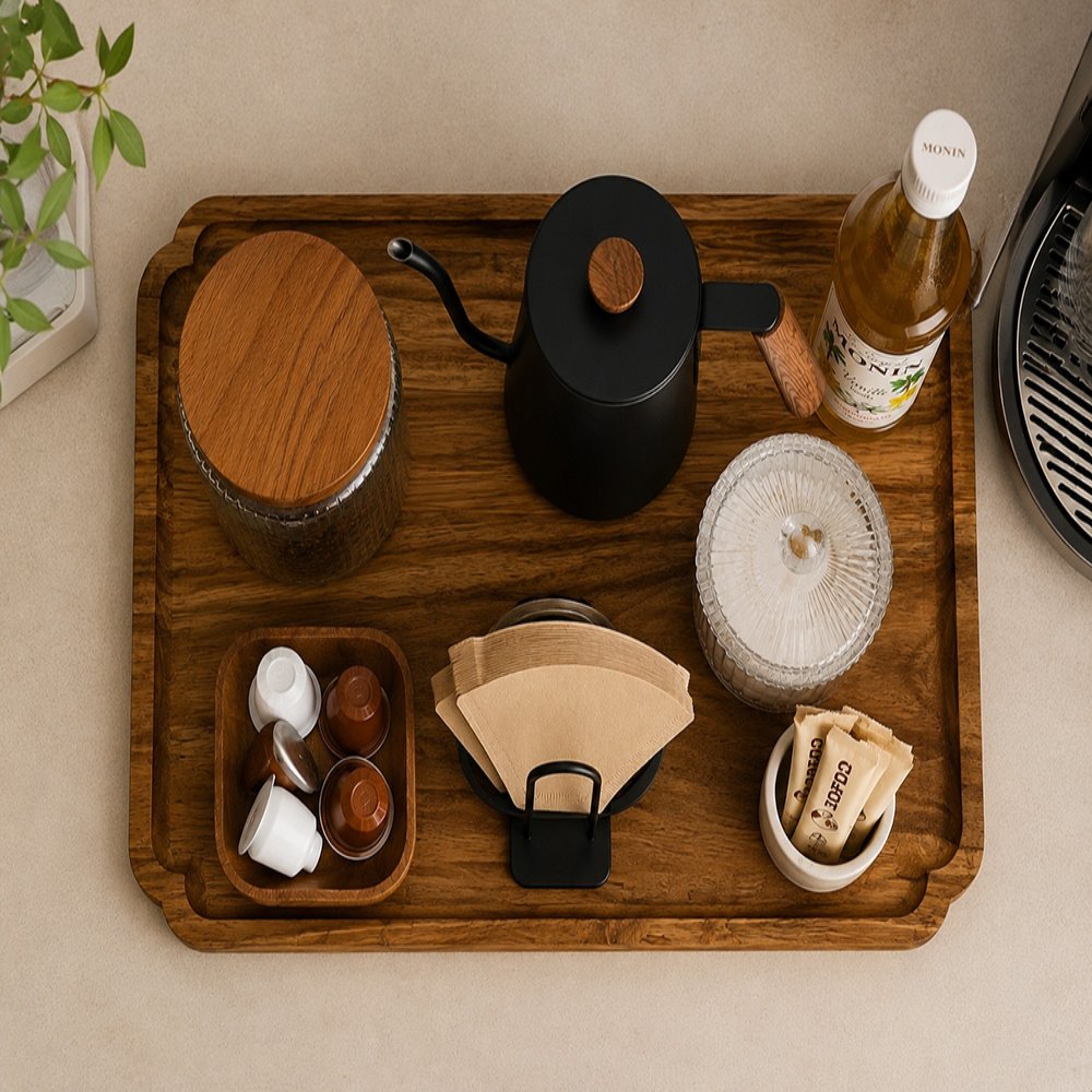 Catchall Tray Scalloped Edge Wood Tray | Custom Sizes Available