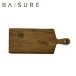 Flat Tray Heart Handle Acacia Wood Serving Tray | Custom Sizes Available