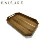 Tray Series Beveled Edge Acacia Wood Tray | Custom Sizes Available