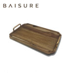 Tray Series Metal Handle Scalloped Tray | Custom Sizes Available