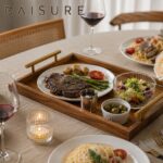 Tray Series Brass Handle Serving Tray | Custom Sizes Available