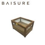 Storage Box Wooden Glass-Top Display Storage Box | Custom Sizes Available