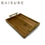Tray Series Brass Handle Serving Tray | Custom Sizes Available