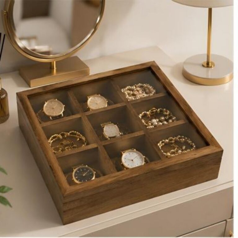 Storage Box Multi-Grid Wooden Storage Box | Custom Sizes Available