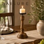 Candle Holder Sculptural wooden candle holder