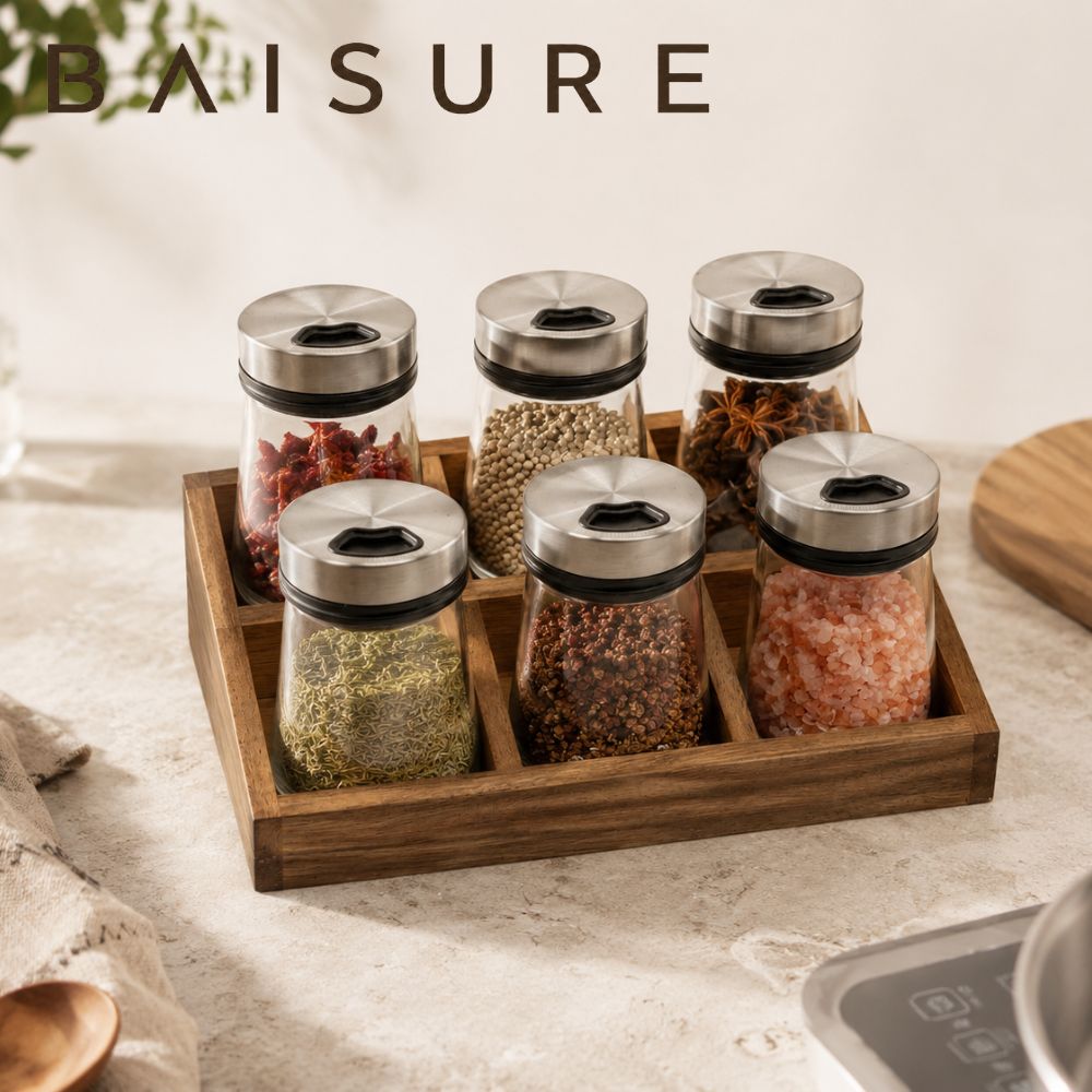 Storage Jars 6-Piece Seasoning Storage Set | Custom Sizes Available