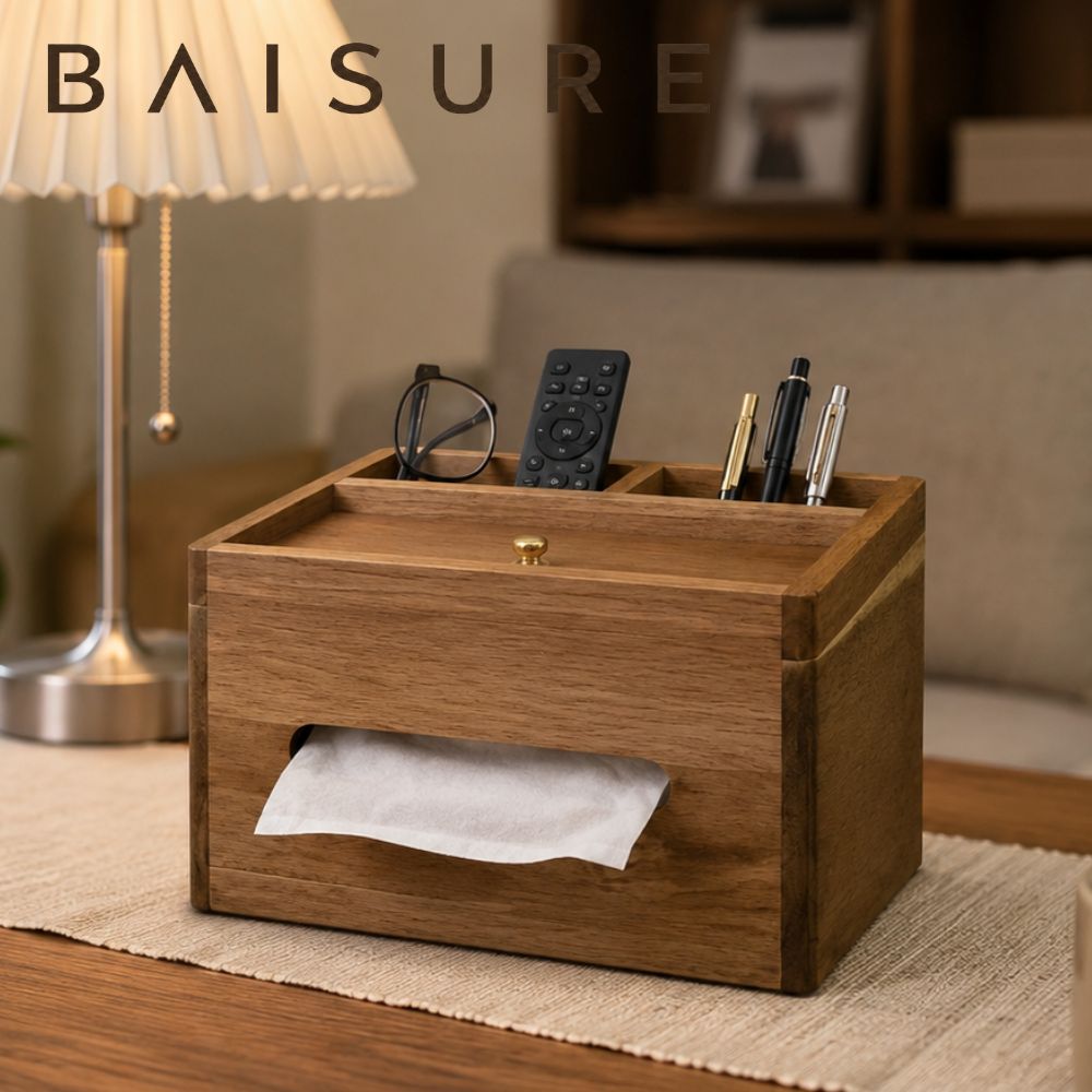 Desktop Storage Tissue Organizer Box | Custom Sizes Available