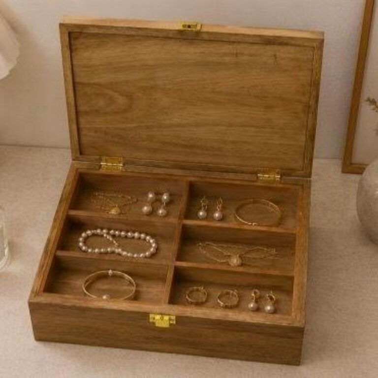 Jewelry Box Double‑Layer Deep‑Cavity Storage Box