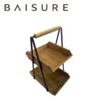 Kitchen Utensil Storage Square Two-Tier Caddy with Handle | Custom Sizes Available