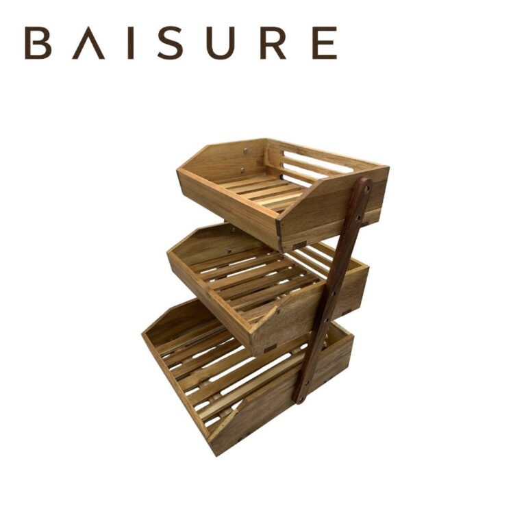 Kitchen Utensil Storage Multi-tier wooden-frame storage rack