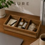 Desktop Storage Beveled-Edge Mortise-and-Tenon Storage Box