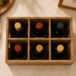 Wine Box Series Six-Compartment Independent Wine Bottle Storage Box | Custom Sizes Available