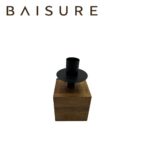 Candle Holder Square Wood Black Tray Candle Holder | Custom Sizes Available