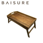 Handle Tray Foldable Acacia Wooden Tray Table | Custom Sizes Available