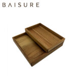 Tray Series Rectangular Wood Tray Set | Custom Sizes Available