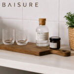 Flat Tray Heart Handle Acacia Wood Serving Tray | Custom Sizes Available