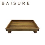 Catchall Tray Square-Leg Acacia Wooden Tray | Custom Sizes Available