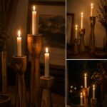 Candle Holder Wooden Pedestal Candle Holder | Custom Sizes Available
