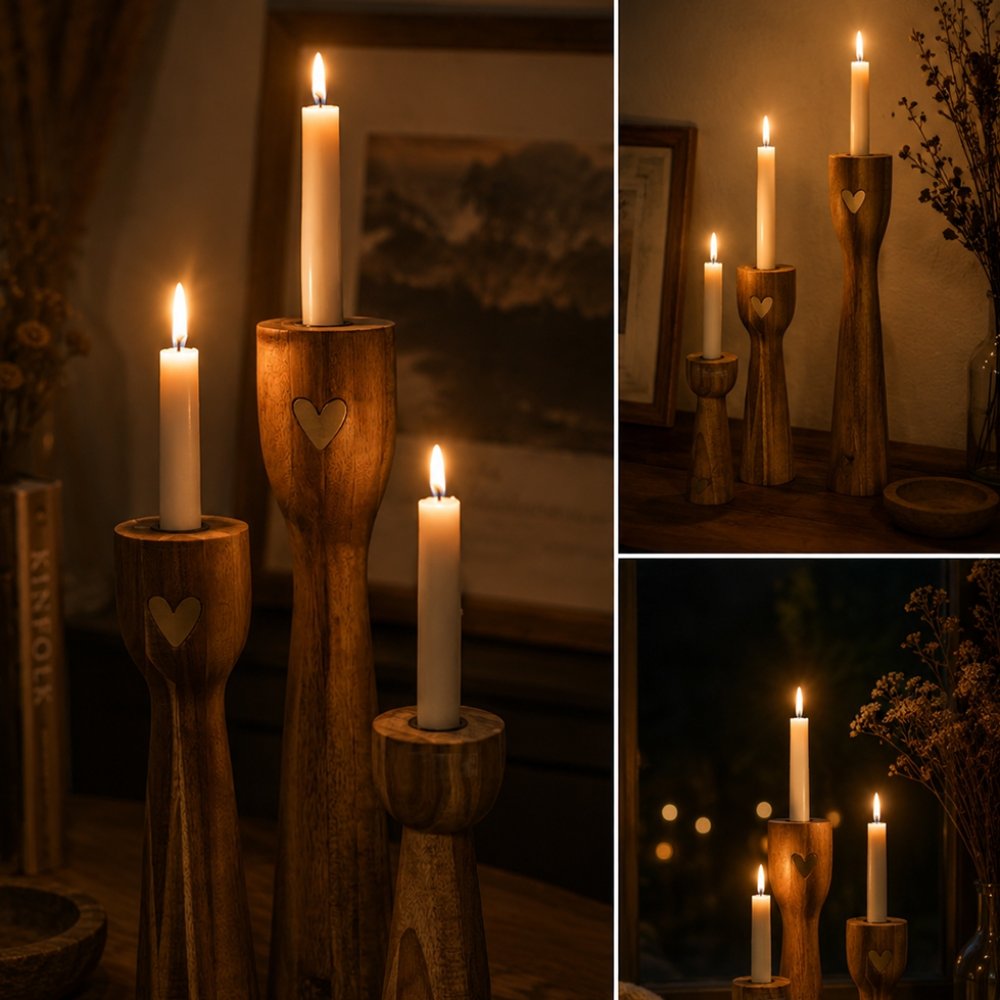 Candle Holder Wooden Pedestal Candle Holder | Custom Sizes Available
