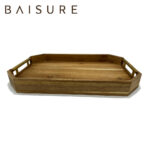 Tray Series Beveled Edge Acacia Wood Tray | Custom Sizes Available