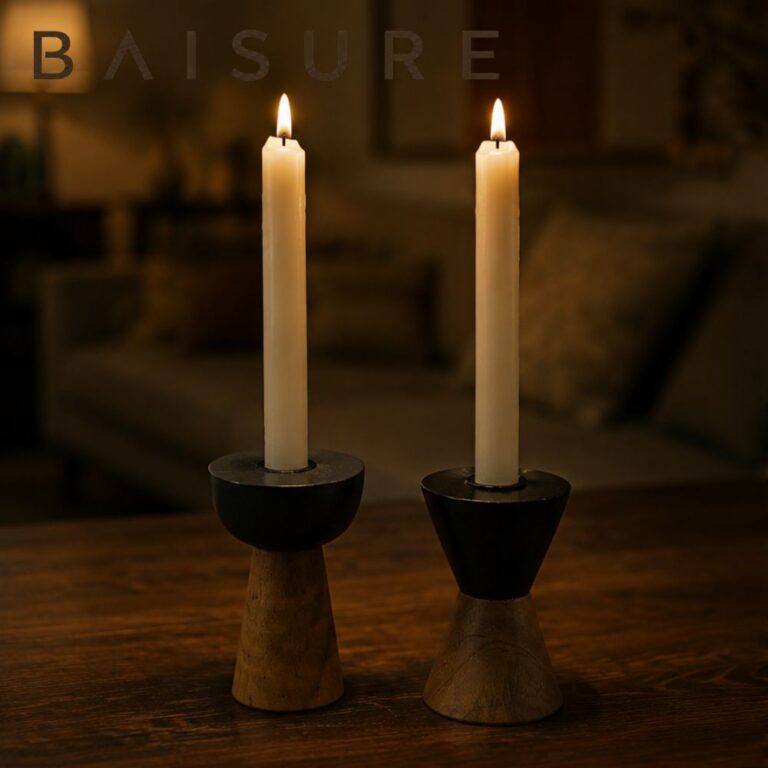 Candle Holder Color-Block Wooden Candle Holder | Custom Sizes Available