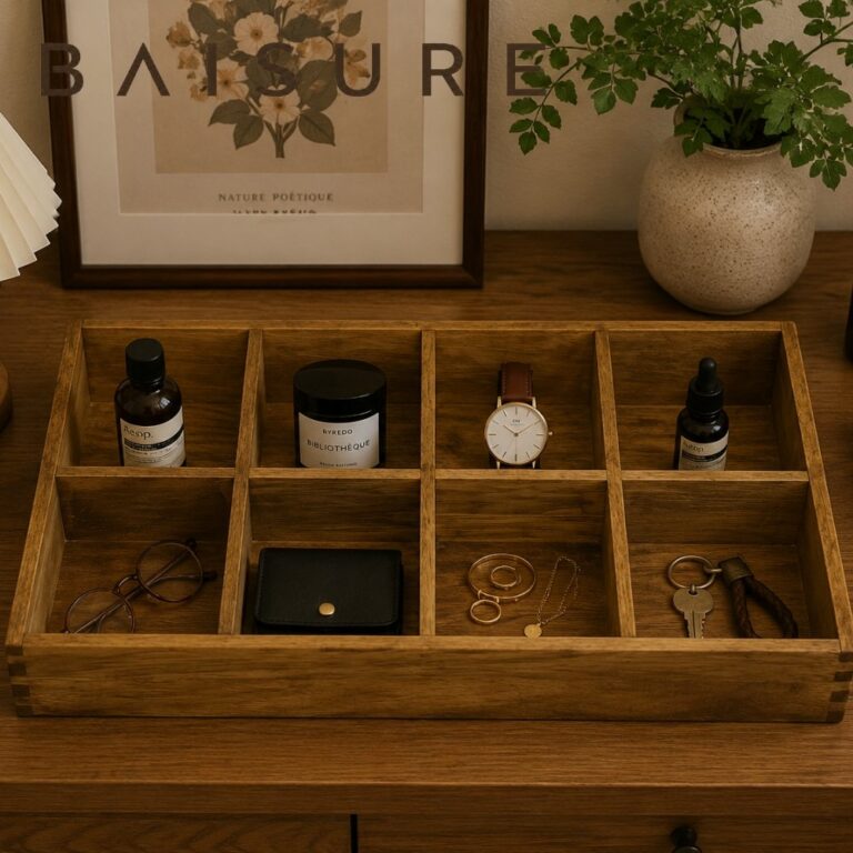 Dovetail Collection Handcrafted Mortise-and-Tenon Storage Tray (Large)