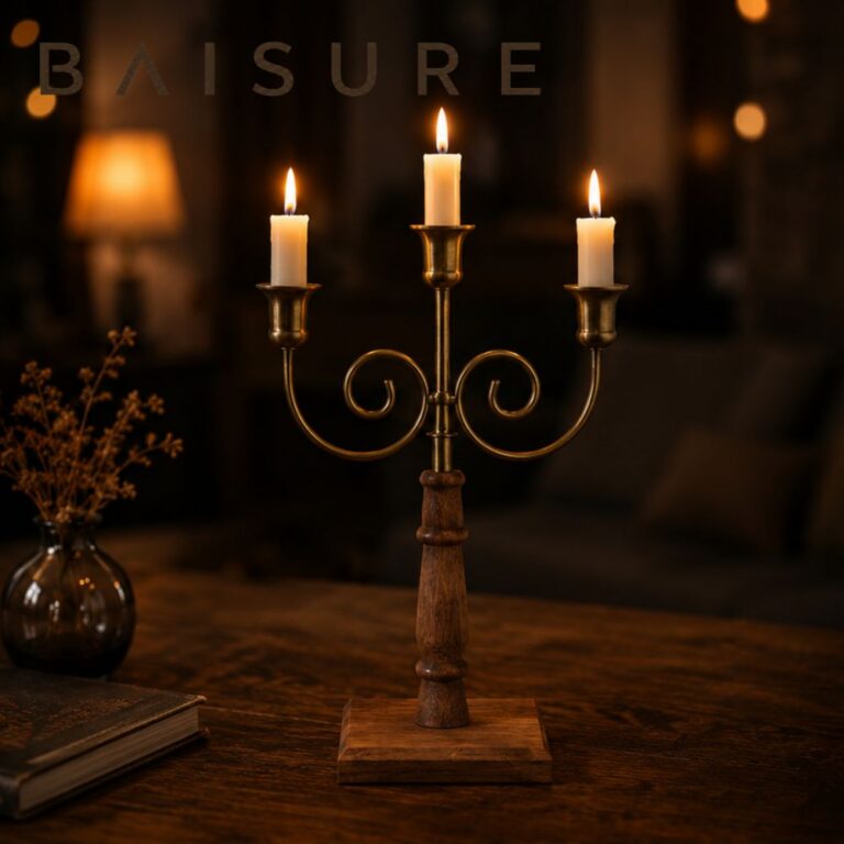 Candle Holder Vintage Three-Arm Candle Holder | Custom Sizes Available