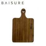 Flat Tray Heart Handle Acacia Wood Serving Tray | Custom Sizes Available