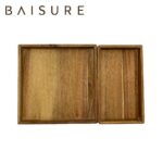 Tray Series Rectangular Wood Tray Set | Custom Sizes Available