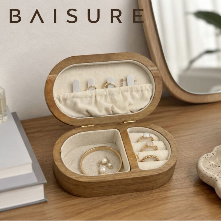 Jewelry Box Solid Wood Oval Jewelry Box | Custom Sizes Available