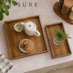 Tray Series Rectangular Wood Tray Set | Custom Sizes Available