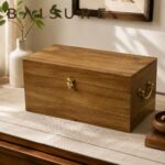 Storage Box Raw Wood Storage Box (Vintage Style)