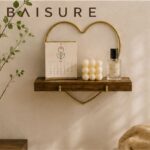 Desktop Storage Wooden heart-shaped wall shelf | Custom Sizes Available