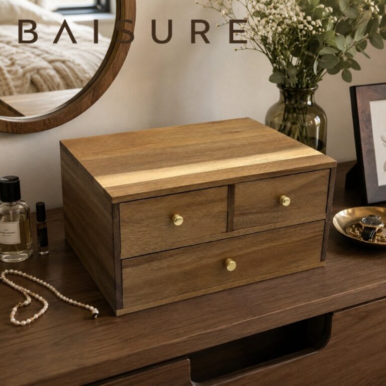 Storage Box Wooden Desktop Drawer Storage Box | Custom Sizes Available