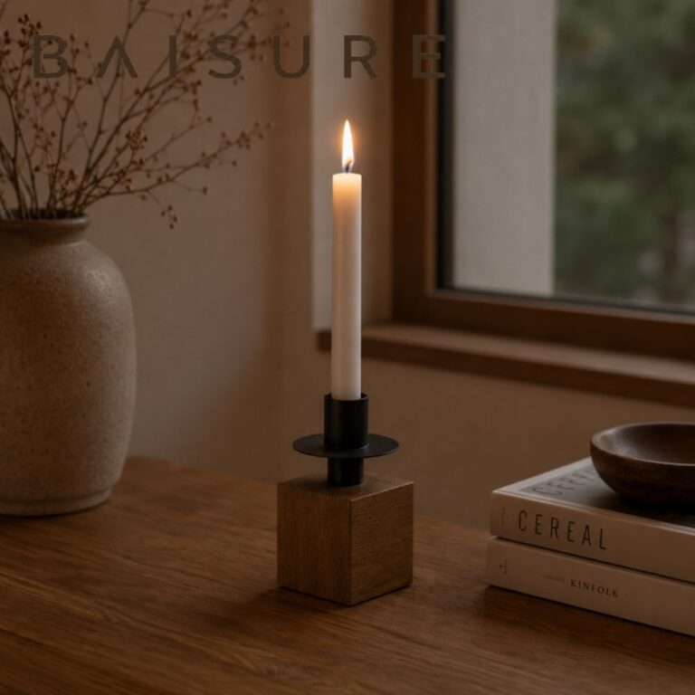 Candle Holder Square Wood Black Tray Candle Holder | Custom Sizes Available