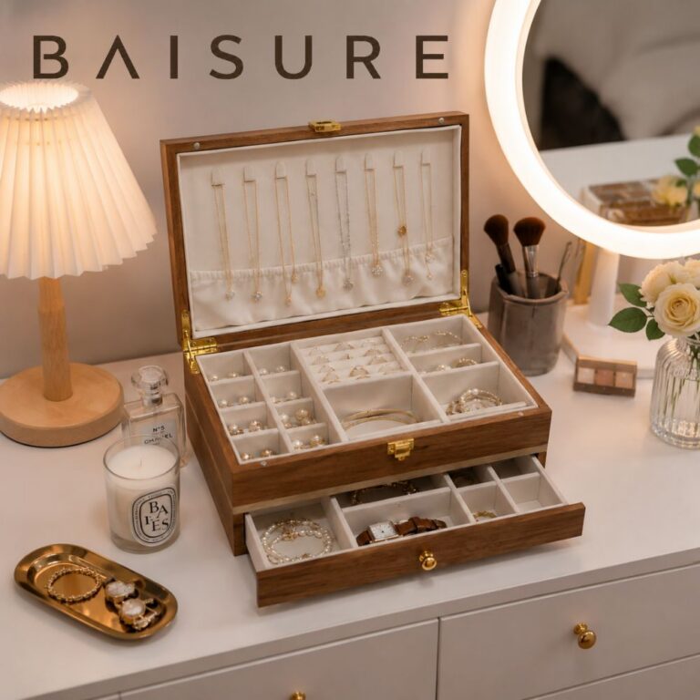 Jewelry Box Flip-Top Drawer Jewelry Storage Box | Custom Sizes Available